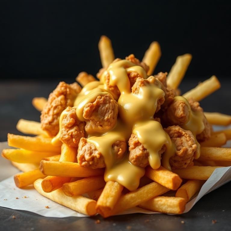 Chicken Loaded Cheesy Fries